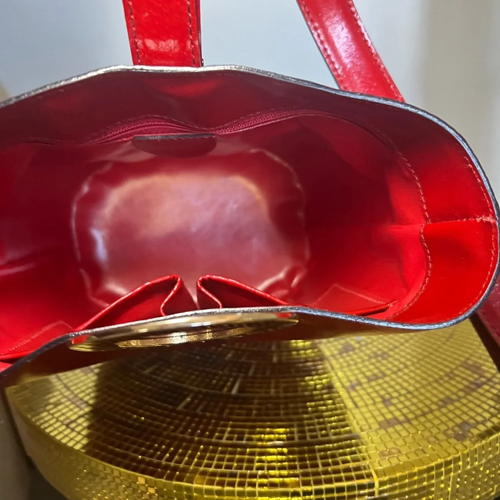 CELINE | Red Loop Bucket Bag NIB - Picture 4 of 7